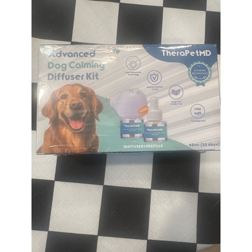 TheraPetMD Advanced Dog Calming Diffuser Kit 30 Day Starter 1 Diffuser 2 Refills